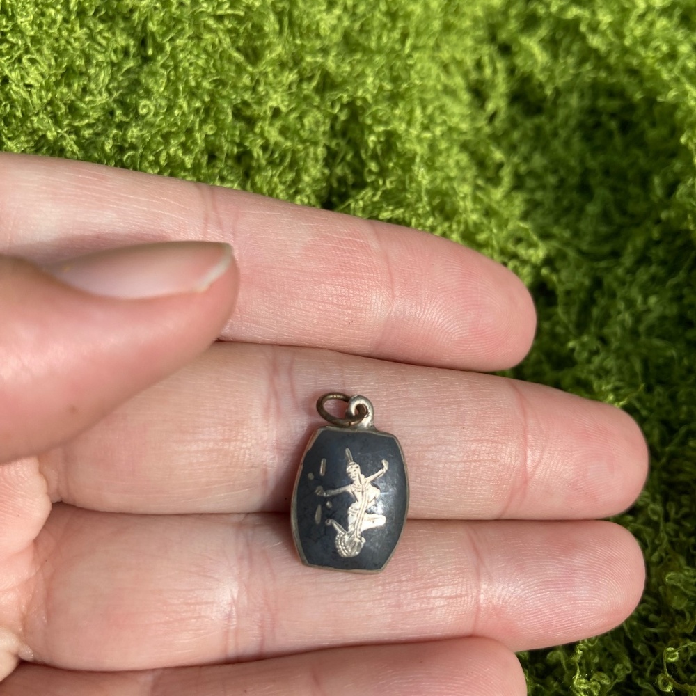 Reserved! Siam Sterling Silver Vintage SIAM Dancer Pendant